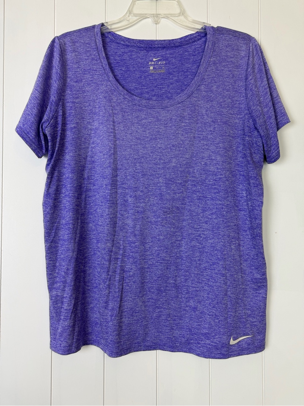 Nike Purple Heather Scoop Neck Short Sleeve Tee